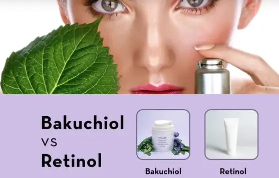 مقارنة يوضح تأثيرات الريتينول مقابل الباكوشيول على إنتاج الكولاجين.