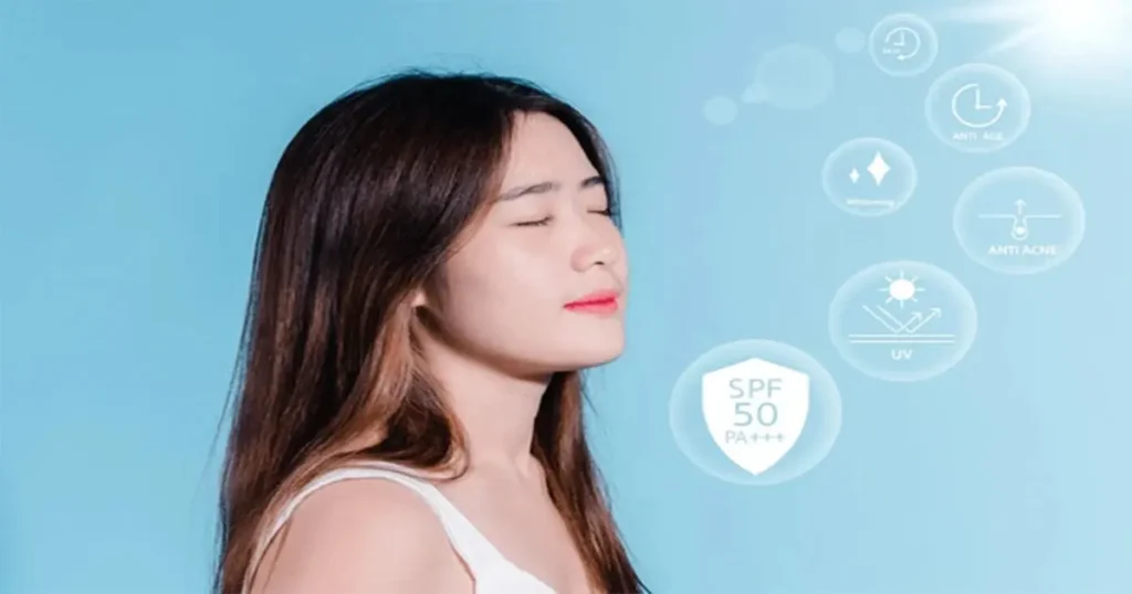 صورة توضيحية لـ واقي الشمس للبشرة الدهنية والحساسة (المعدني والشفاف).